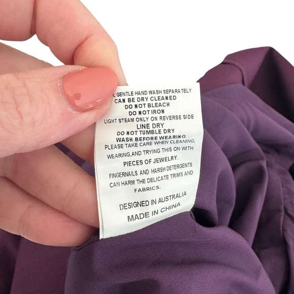 Elliatt - Reception Cascade Ruffle Strapless Cocktail Dress Sz M - Picture 9 of 10